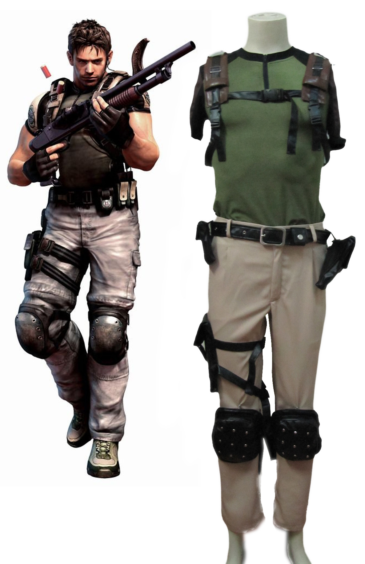Resident Evil 5 Chris Cosplay Costumes